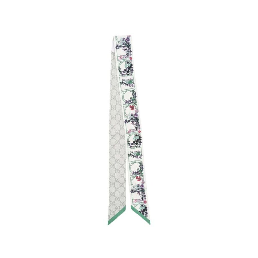 Gucci Women Printed Gg Silk Twill Jaquard Ribbon